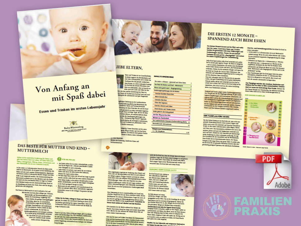 PDF Von Anfang an mit Spaß dabei - Essen und Trinken im ersten Lebensjahr